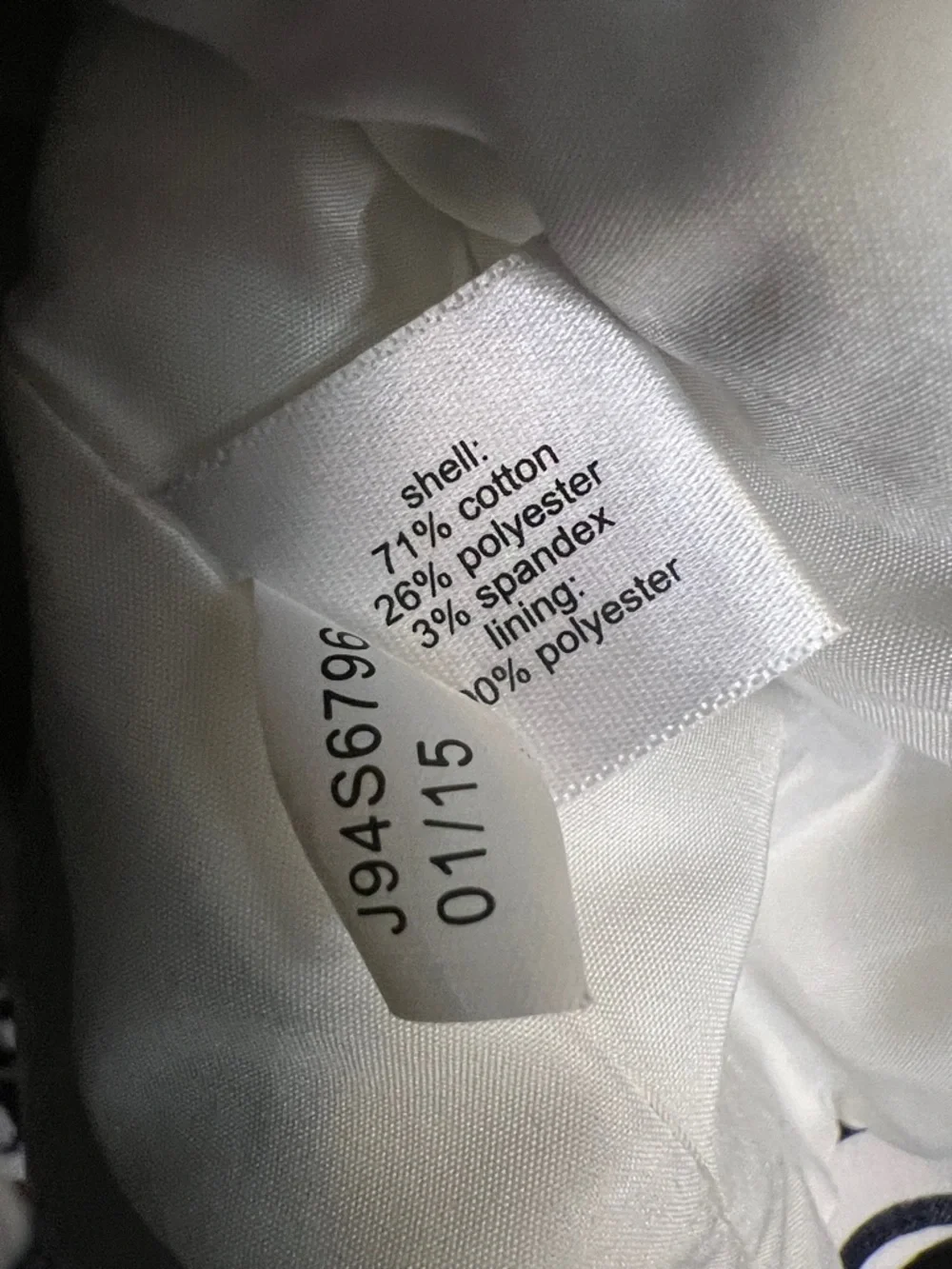 The Limited Navy and White Striped Denim  Blazer - Picture 4 of 4